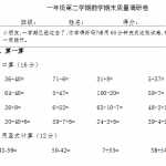 8小学一年级下册数学期末试卷(苏教版)（2页DOC文档）资料下载