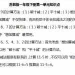 8苏教版数学小学一年级下册知识汇总（8页DOC文档）资料下载