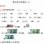 8人教版一年纪下册下学期-第五单元人民币检测卷（1）（4页DOC文档）资料下载