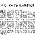 8人教版小学一年级下册数学第六单元教案（36页DOC文档）资料下载