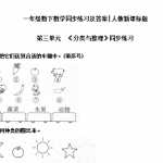 6【精品】小学一年级下册数学同步练习-《分类与整理》1-人教新课标（5页DOC文档）资料下载