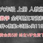人教版数学小学六年级上册上学期（课件+教案+试题+共119份资料)打包下载