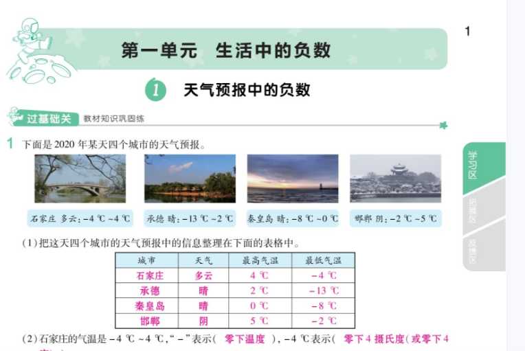 【打印版】【教师用书 整书】2021春一遍过-数学-冀教版-6年级【74页PDF文档】百度网盘下载