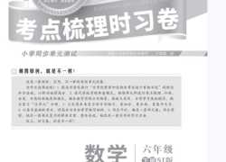 打印版《王朝霞考点实时梳理卷》苏教版数学6年级下册 期中期末真题【18页PDF文档】百度网盘下载