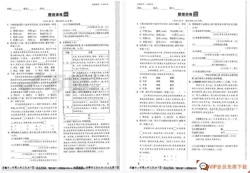 4 语文-试题研究-题组训练【48页PDF文档】百度网盘下载