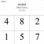 8幼小衔接-舒特尔表训练介绍(3阶到8阶大表格，再送4个空白表格）10张（11页DOC文档）资料下载