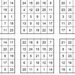 8幼小衔接-舒尔特方格-注意力训练表格5阶(可A4打印)（1页EXCEL文档）资料下载