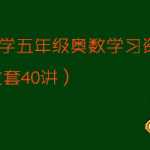 【VIP下载】共40讲小学五年级奥数学习资料题大全5年级奥数题下载
