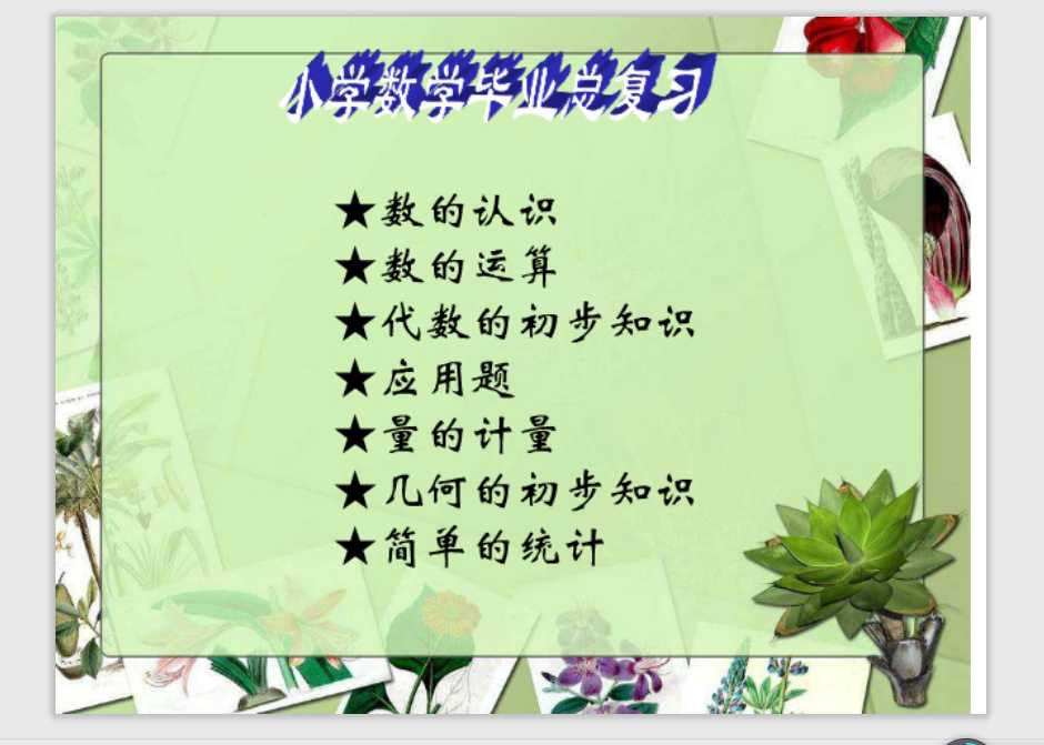 小升初数学复习资料（PPT文档共44页电子版下载）