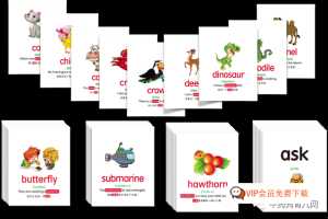 1200张中英双语单词闪卡，配图、音标、例句一应俱全，学了就懂！