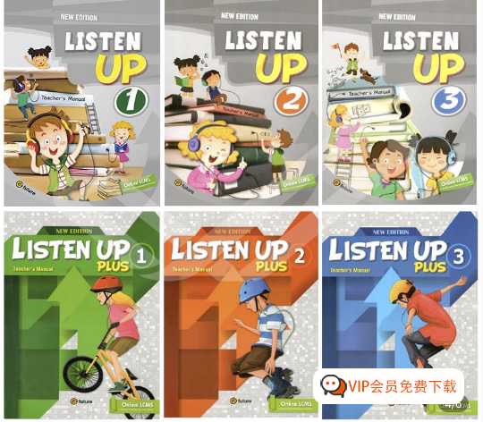 少儿英语听力训练教材《Listen up》专为5-11岁孩子设计（PDF+练习册+音频）孩子听力提升教材