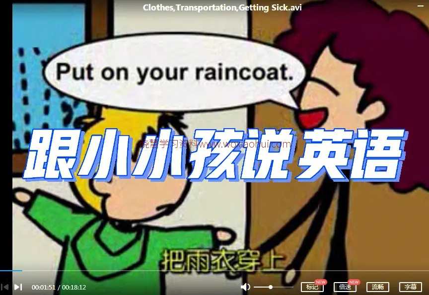 幼儿学英语启蒙视频课《跟小小孩说英文》全套高清PDF+音频+视频，百度网盘下载