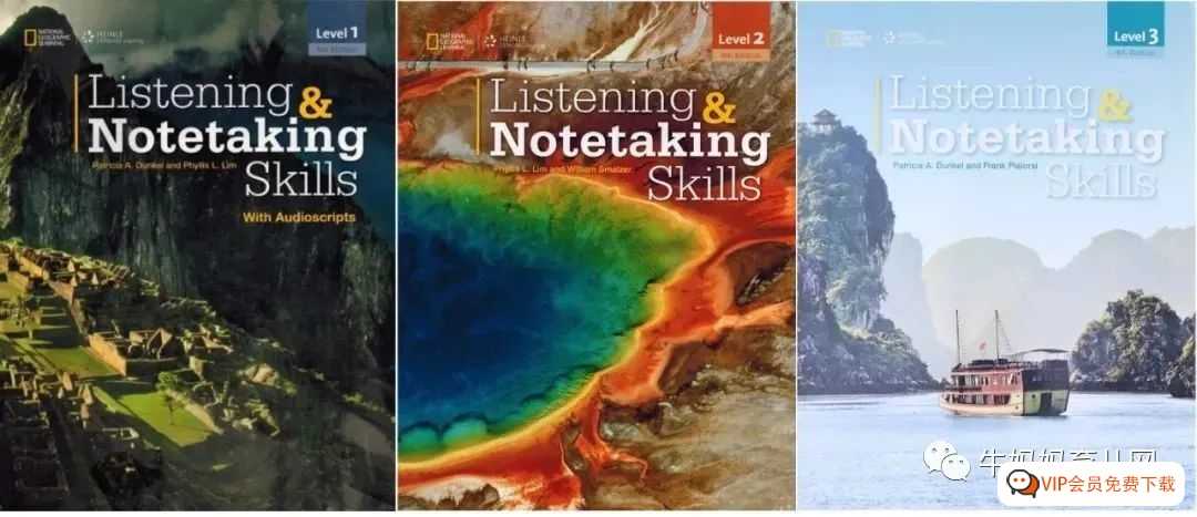 国家地理《Listening&Notetaking Skills》 听力笔记技巧1-3级全（视频+音频+PDF教材）！