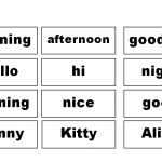 8小学一年级英语学习-1AM1M2 单词卡片（7页word文档）电子档可打印版资料下载