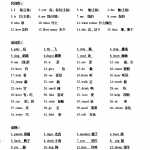 8小学一年级必须掌握的英语单词汇总归纳（4页word文档）电子档可打印版资料下载