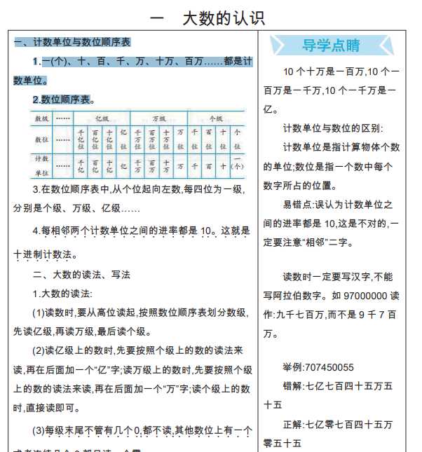 8小学一年级上册数学北京课改版知识要点（PDF文档共18页电子版下载）