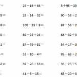 8小学一年级数学下册100以内连加连减口算题（2）（34页DOC文档）资料下载