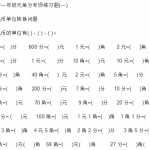 8小学一年级元角分专项练习题（6页DOC文档）资料下载