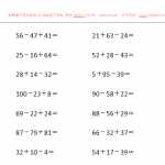 小学一年级数学下册100以内连加连减口算题（38页DOC文档）资料下载