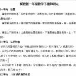 6冀教版数学小学一年级下册知识点（3页DOC文档）资料下载